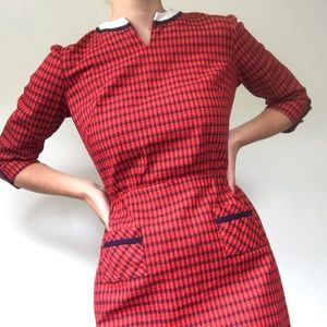 Vintage 60s Mid Length Tweed Dress
